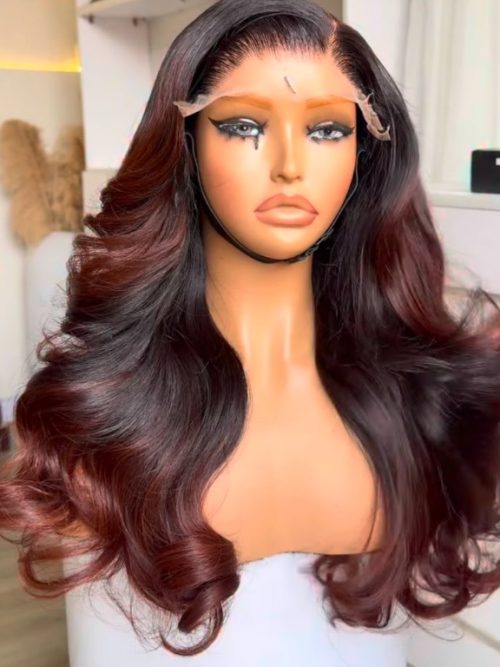 Donor Weavy Unit, 20 Inches, Mahogany Red Tip, 300g, Normal Lace