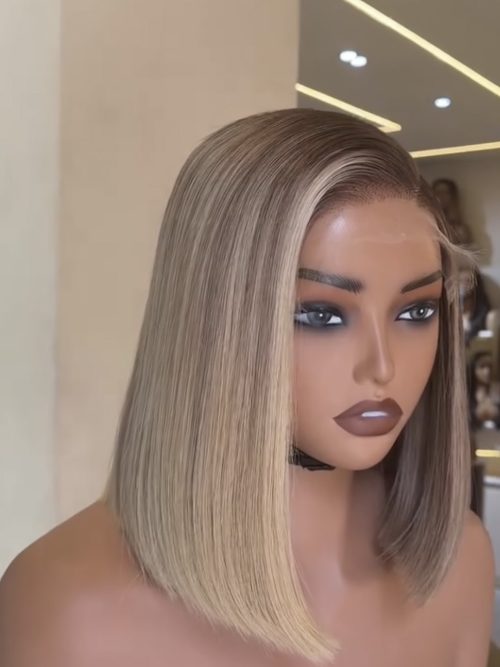 ELORA — 12" Blonde HD Closure Bob